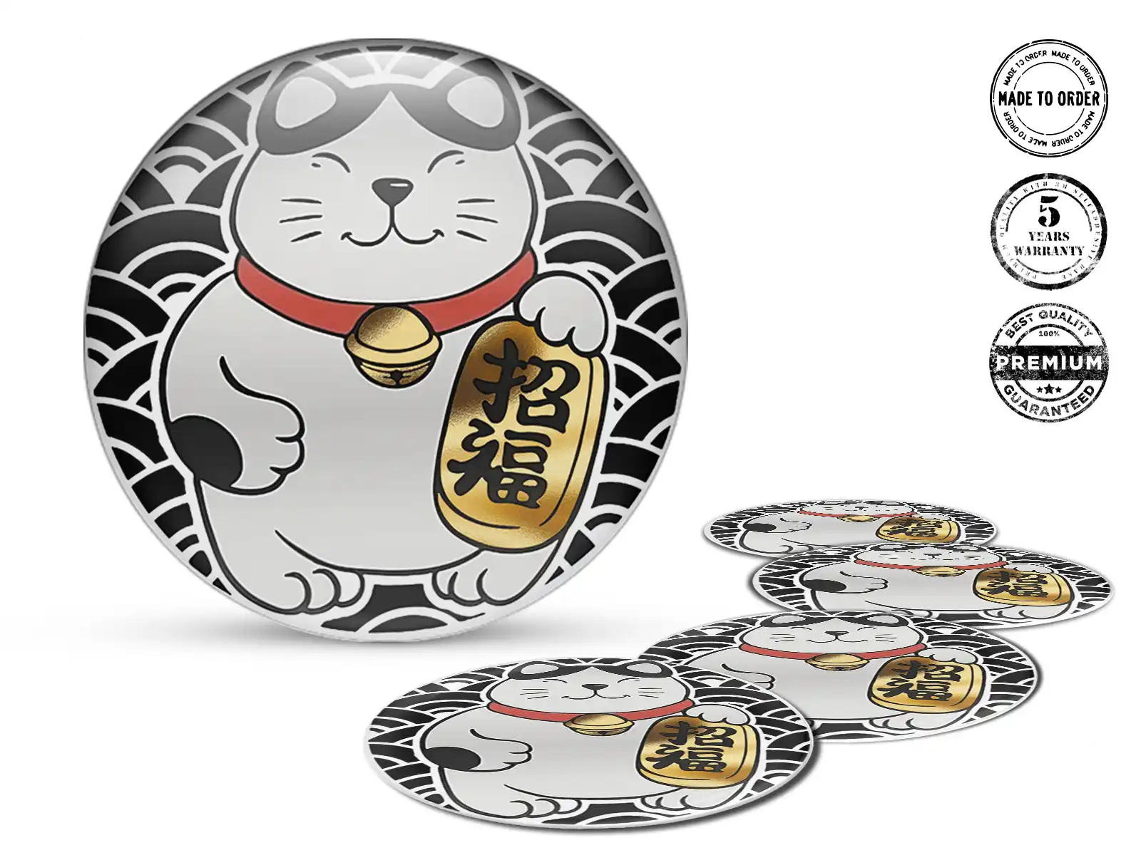 Décals Roues Style Premium Badges Dôme Tuning